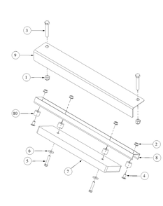 Rear Bumper Diagram and Parts List for M48-KHS 53AB5B5M150-18-HP Cub Cadet Lawn Tractor